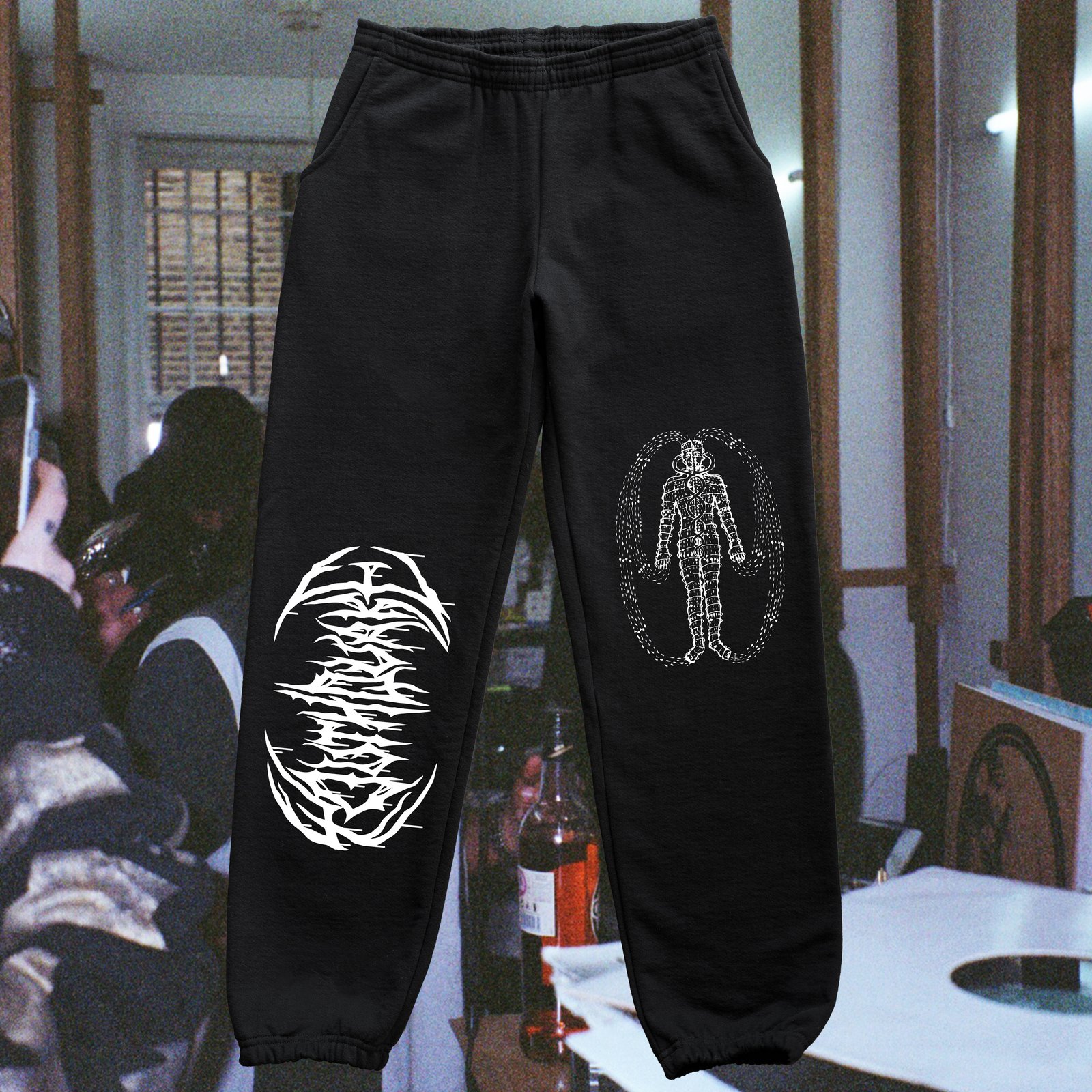 BLACK EXISTENCE SWEAT PANTS | YOUTHQUAKE